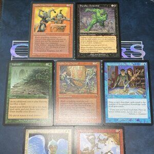 MTG Vintage Rare Card Lot 1994–2000 – Goblin War Drums x2, Earthquake